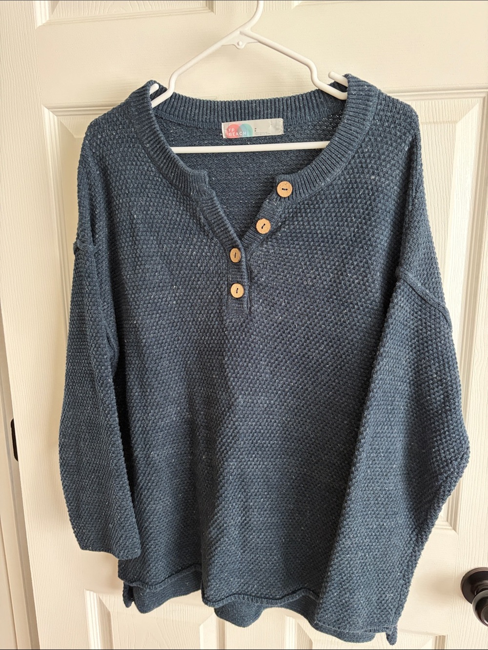 Free People Hailee Sweater in Navy